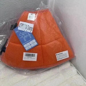 NEW Kuoser Soft Dog Cone Collar After Surgery Adjustable Recovery, Medium,Orange